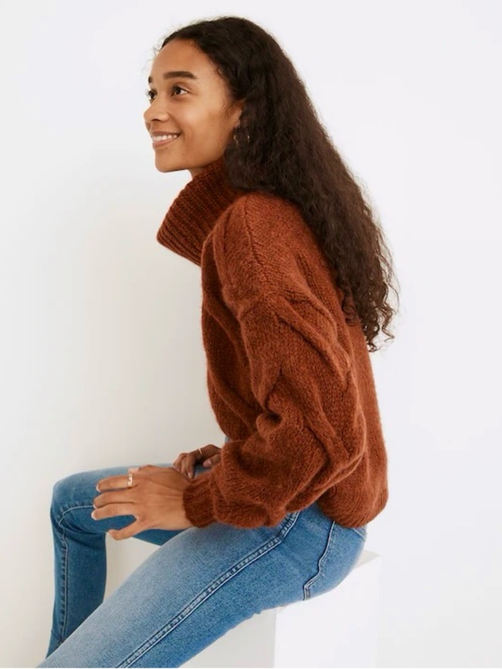 Madewell Modern Cable Turtleneck